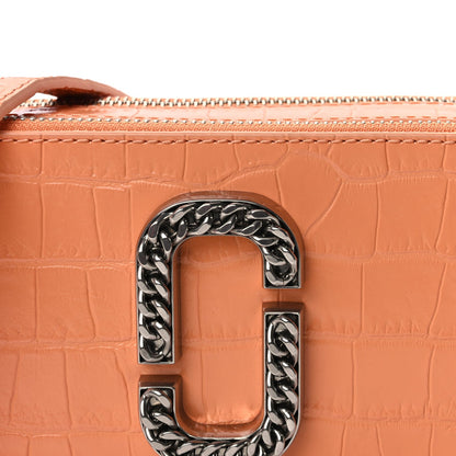 Marc Jacobs Calfskin Croc Embossed Snapshot Camera Bag  Orange 6 of 7