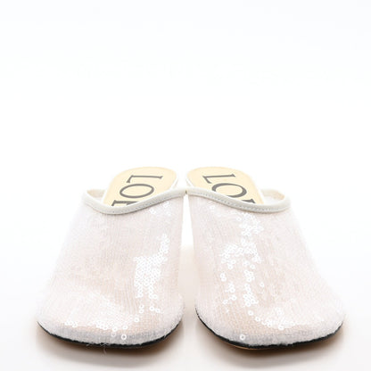 Loewe Sequin Toy Mule Pumps 35 Transparent White 3 of 7