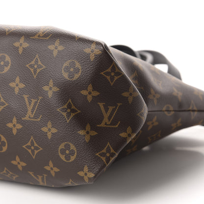 Louis Vuitton Monogram Flower Zipped Tote MM Black 7 of 10