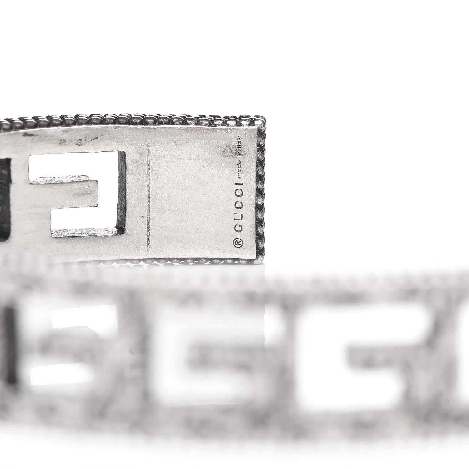 Gucci Sterling Silver Square G Motif Cuff Bracelet 4 of 7