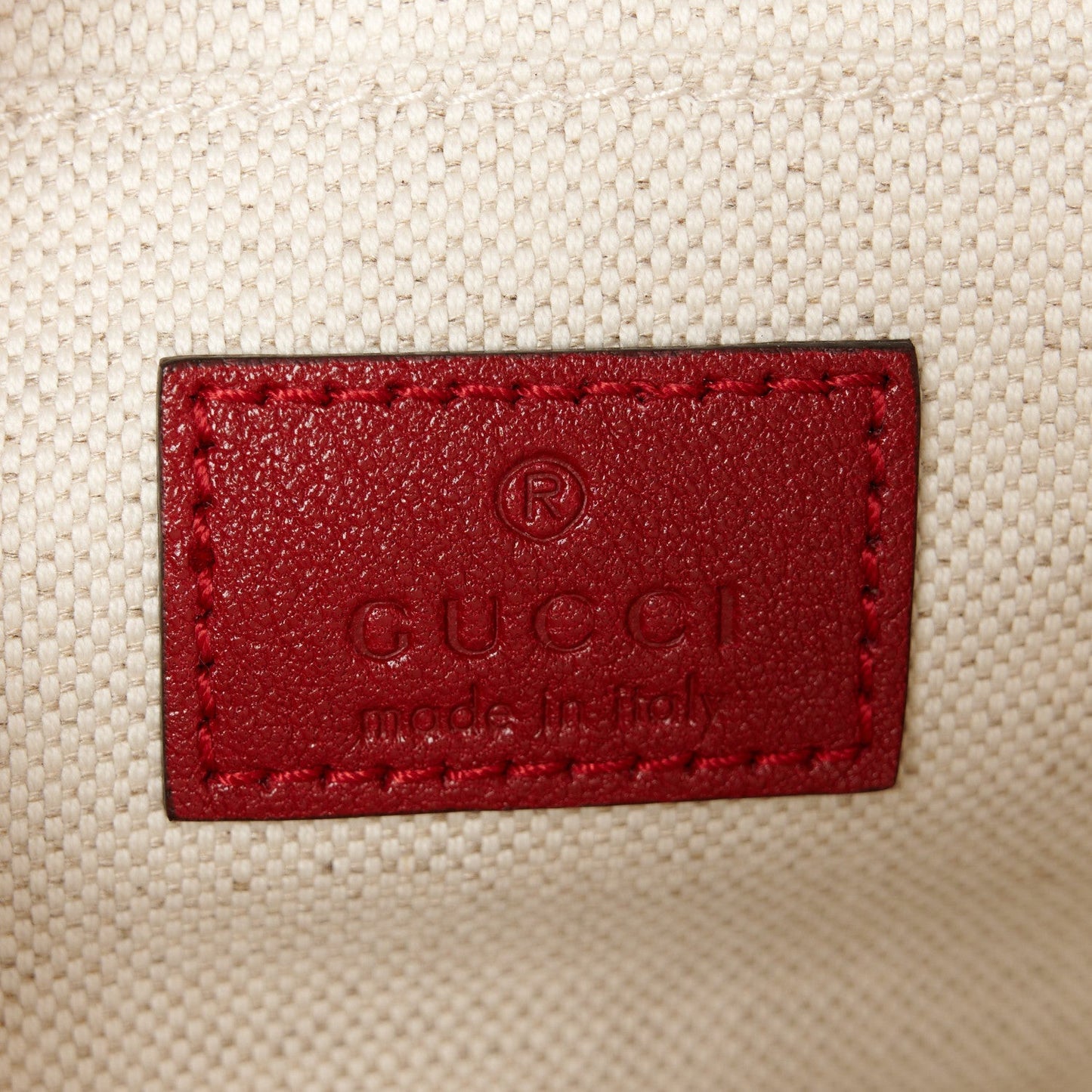 Sakai Be Green Calfskin Diagonal Stitched Small Blondie Shoulder Bag Rosso