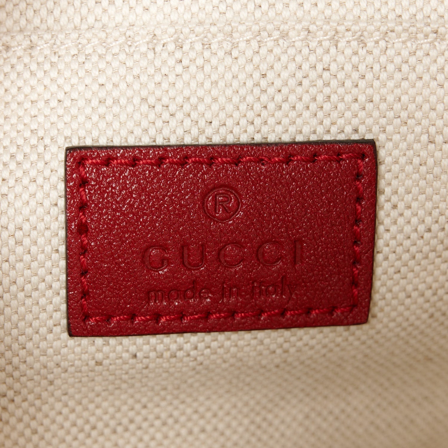 Gucci Sakai Be Green Calfskin Diagonal Stitched Small Blondie Shoulder Bag Rosso 6 of 7