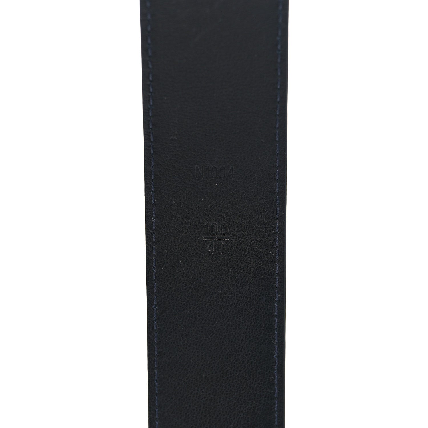 Louis Vuitton Ostrich 40MM Belt 100 40 Navy 5 of 6