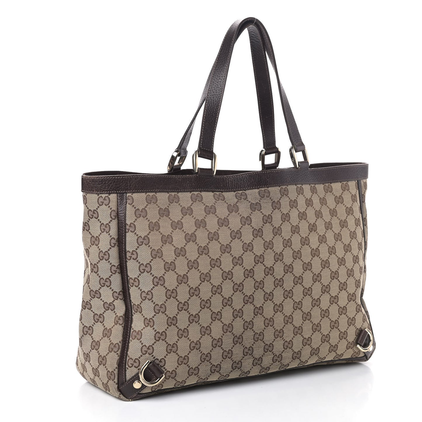 Monogram Large Abbey Tote Dark Brown
