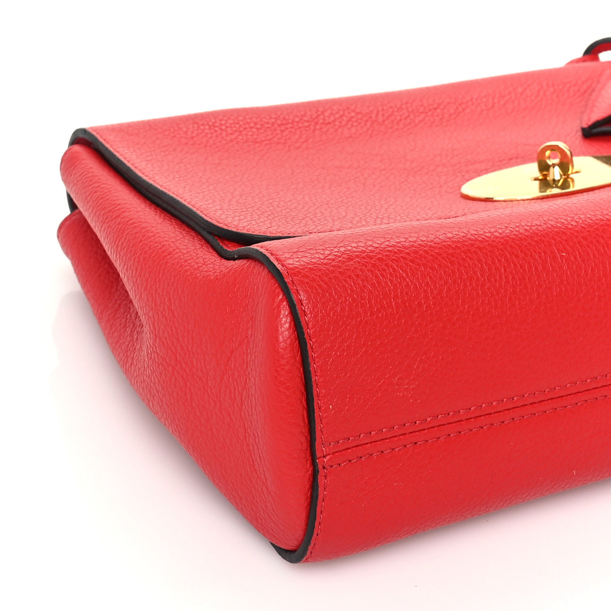 Mulberry Small Classic Grain Calfskin Medium Lily Flap Scarlet 7 of 8