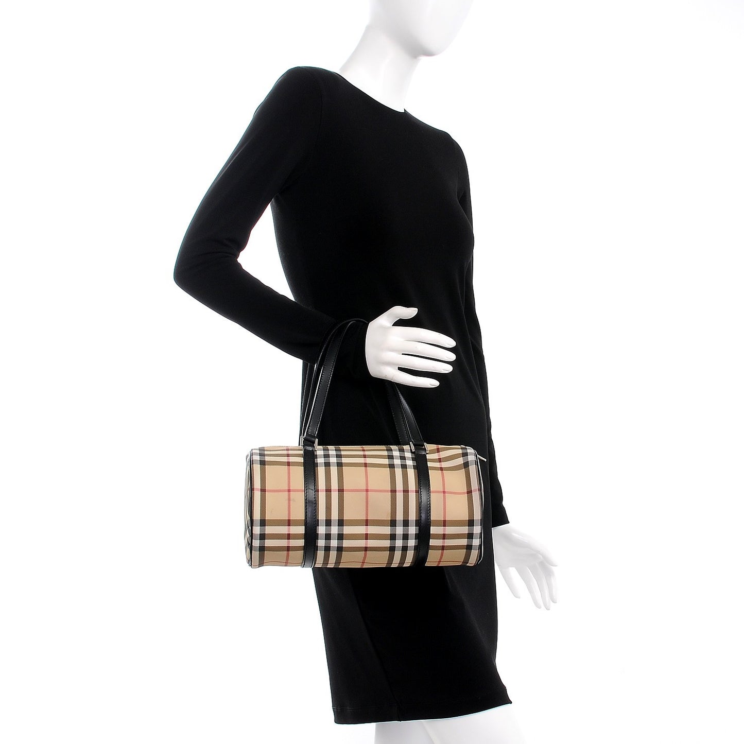 House Check Satchel Black