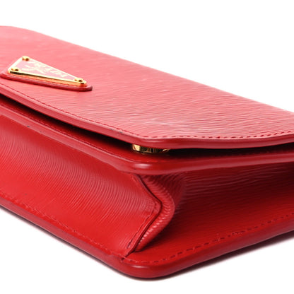 Prada Vitello Move Triangle Logo Mini Crossbody Bag  Lacca 7 of 8