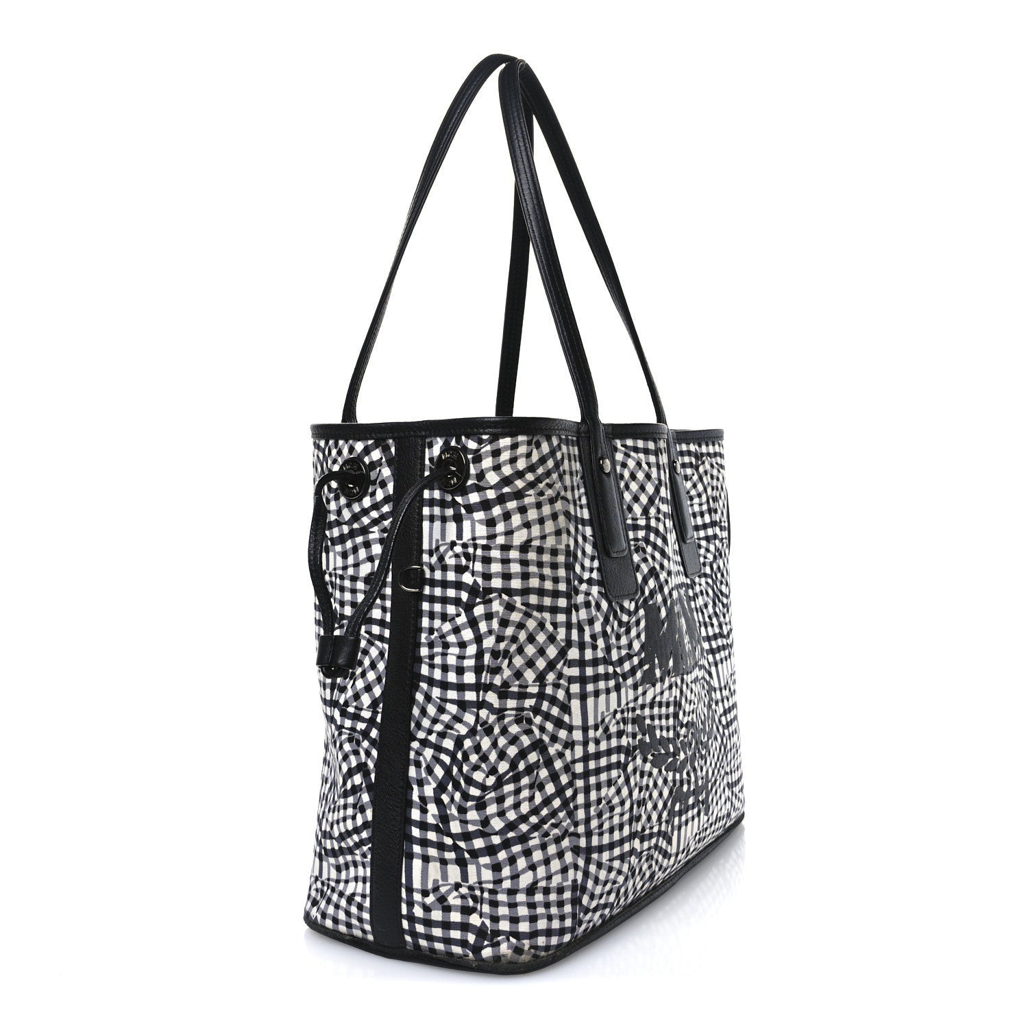 MCM Visetos Medium Liz Reversible Shopper Tote Black 5 of 7