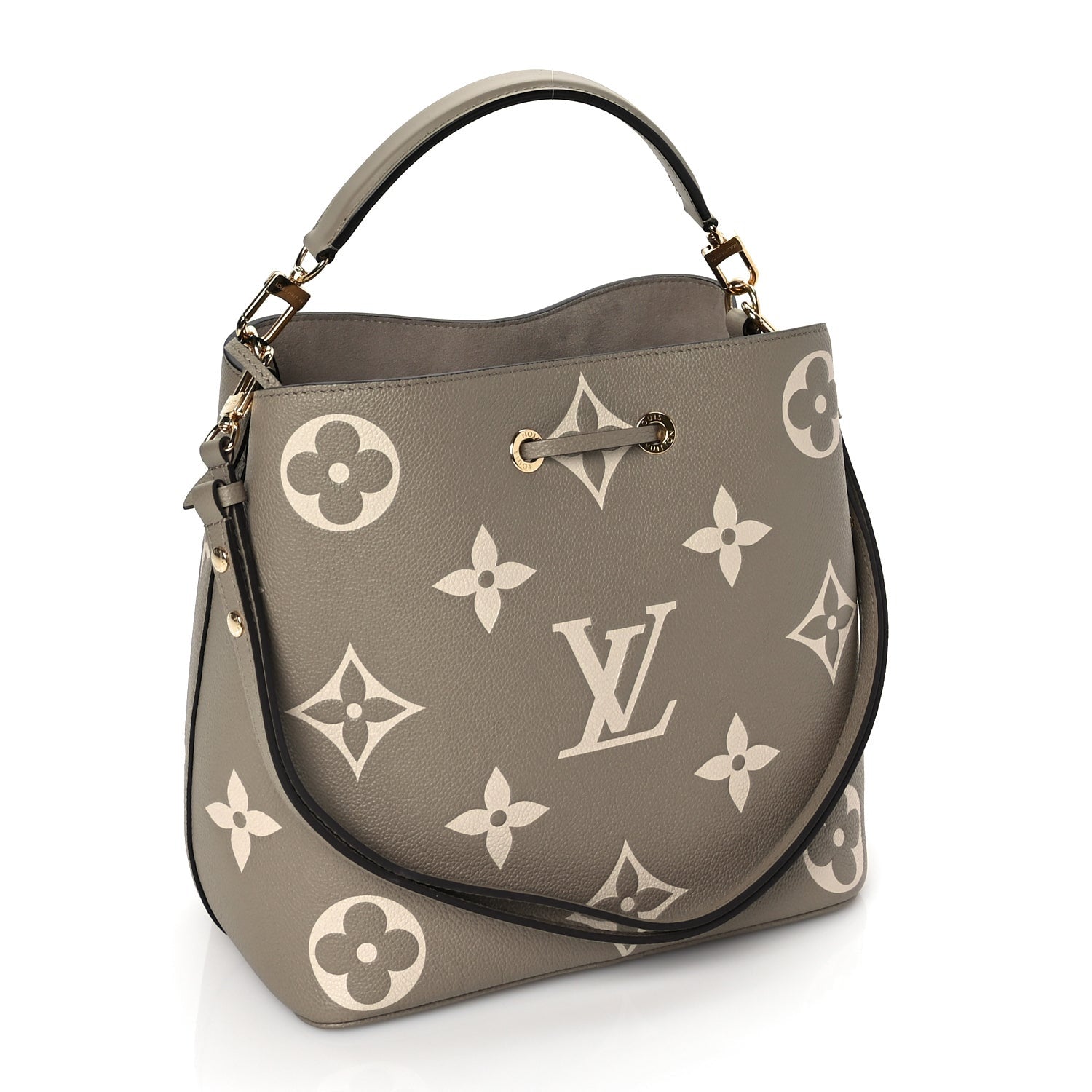 Louis Vuitton Empreinte Monogram Giant Neonoe MM Tourterelle Creme Tourterelle Creme 3 of 9