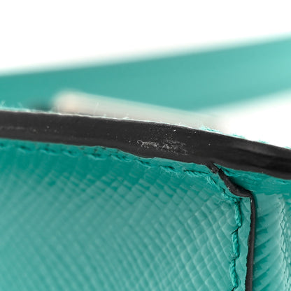 Prada Saffiano Vernice Chain Crossbody Bag Assenzio 11 of 11