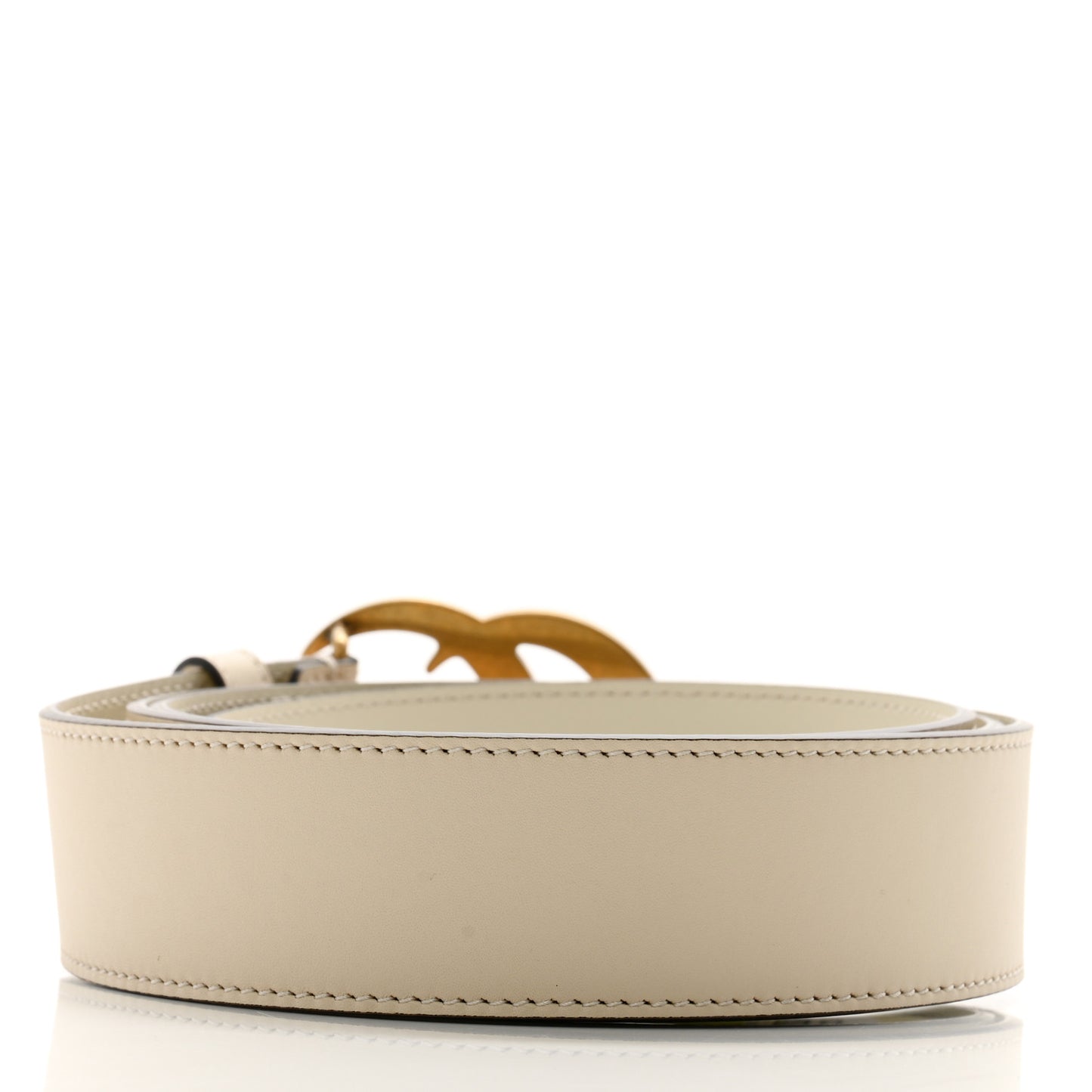 Calfskin Double G 40mm Belt 120 48 Mystic White