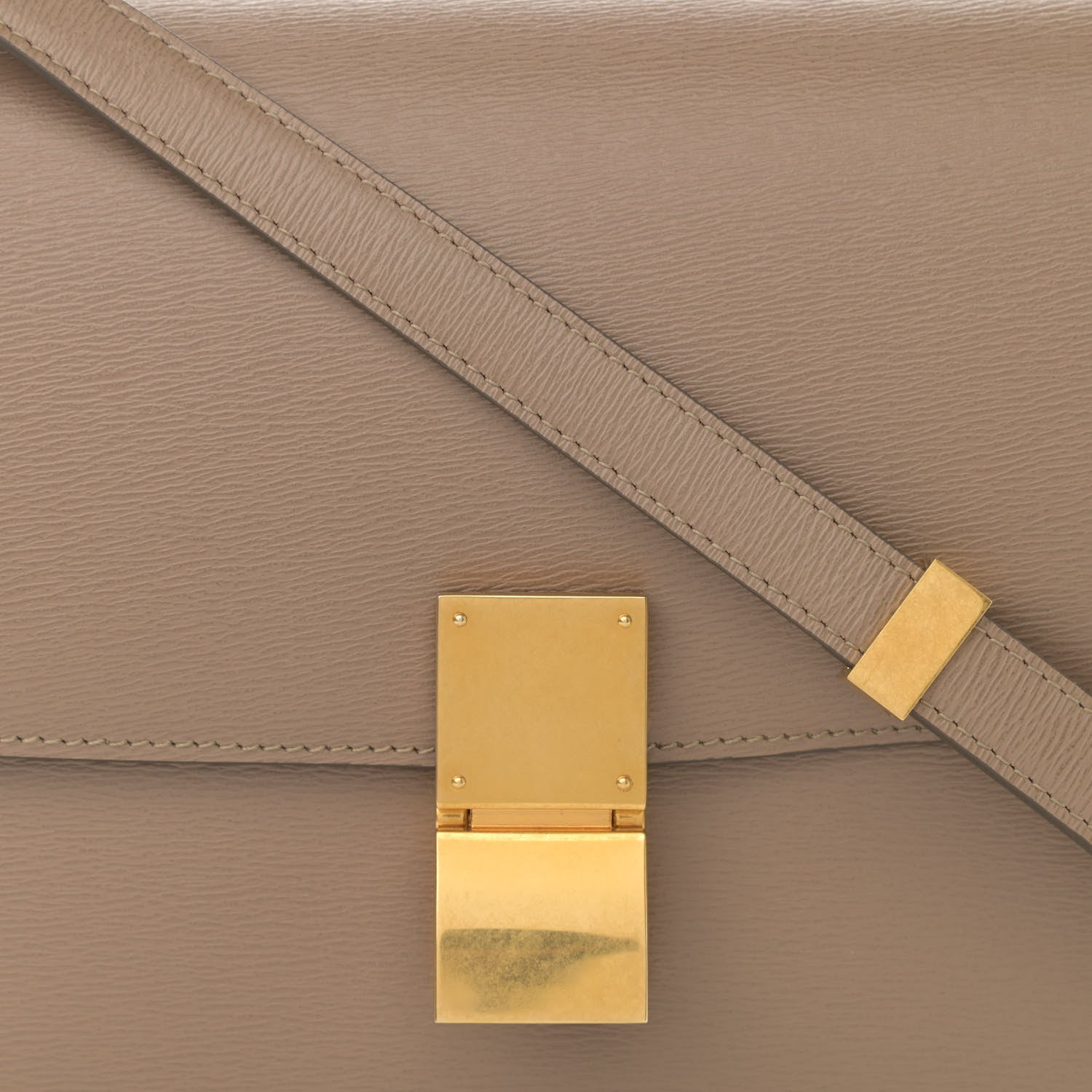 Celine Liege Calfskin Medium Classic Box Flap Bag Taupe 9 of 11