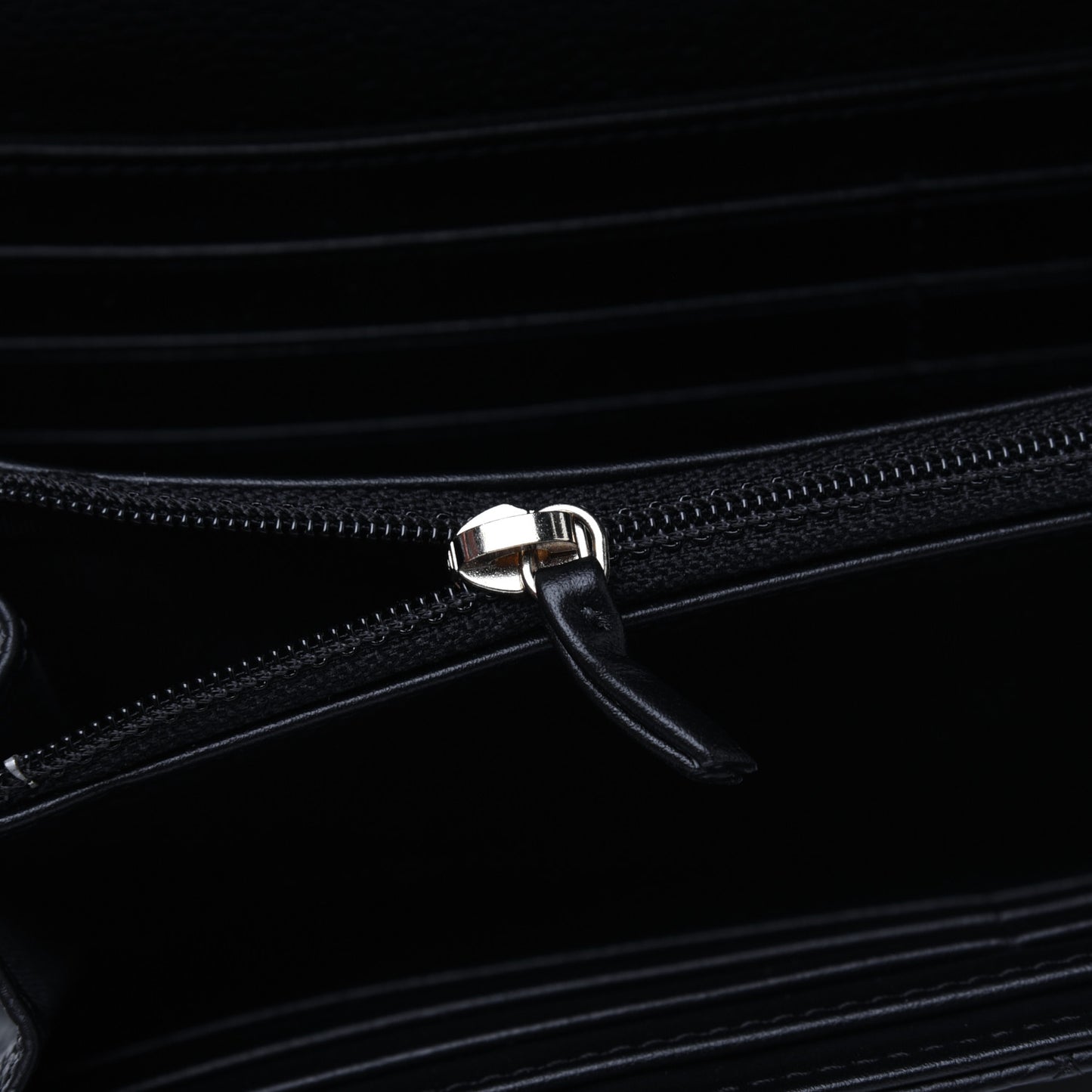 Caviar Quilted Long Boy Flap Wallet Black