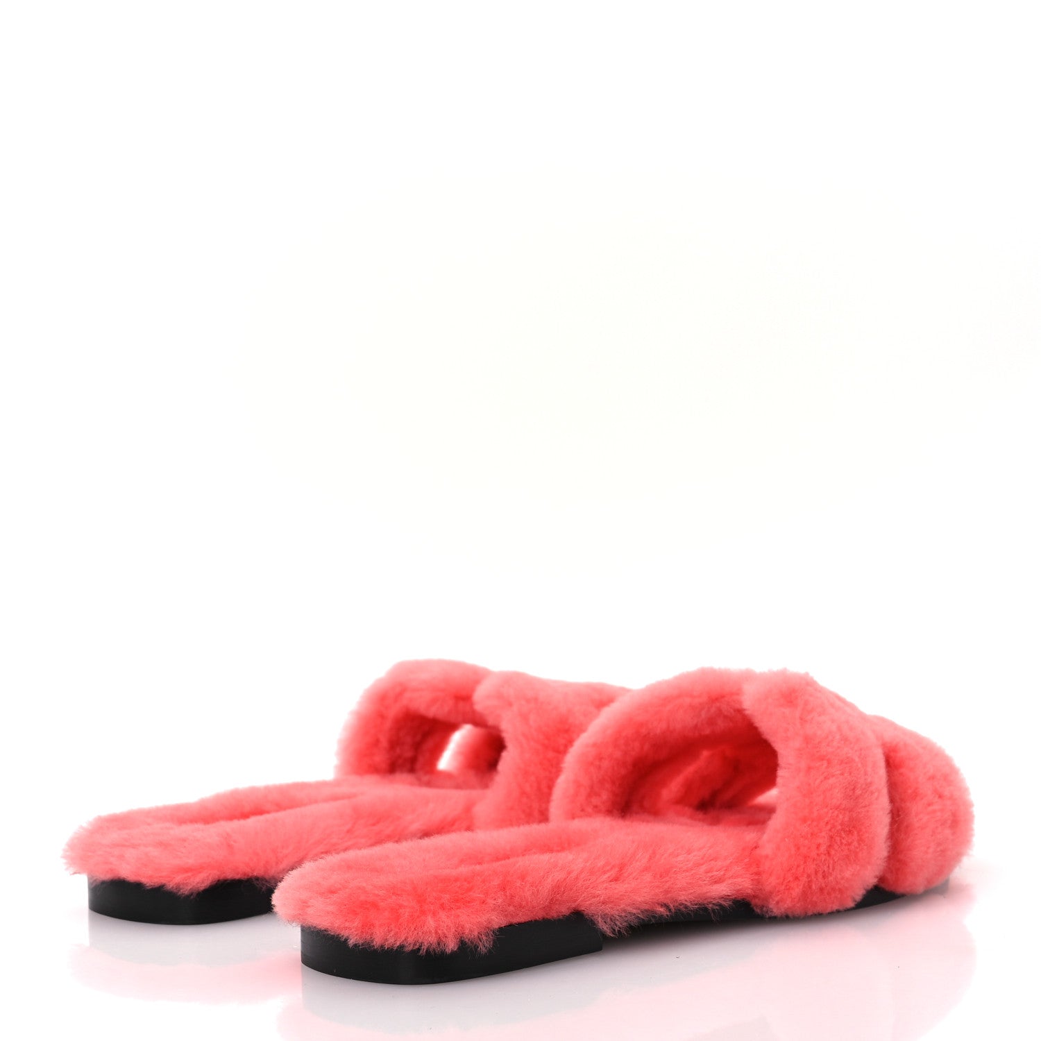 Hermes Woolskin Oran Sandals 39 Rose Du Desert 5 of 9