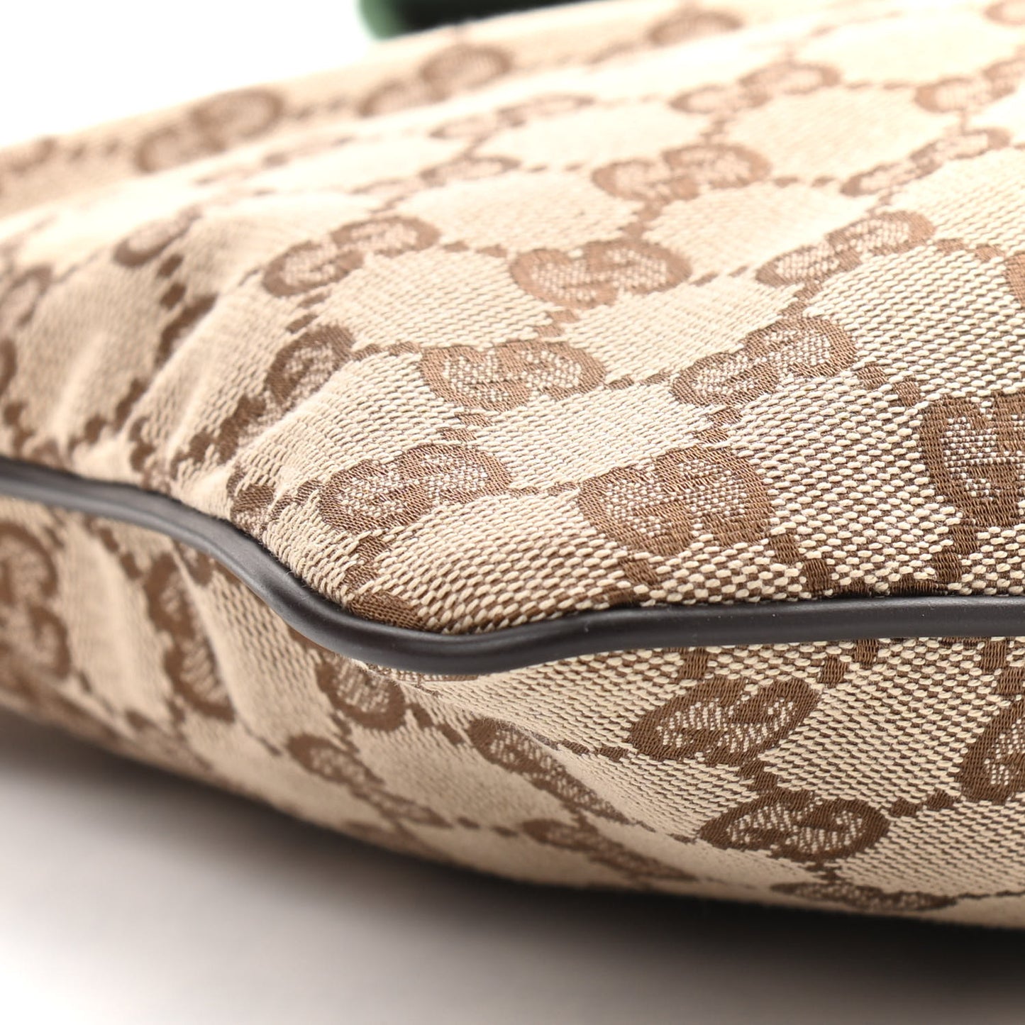 Monogram Web Small Flat Messenger Bag Brown