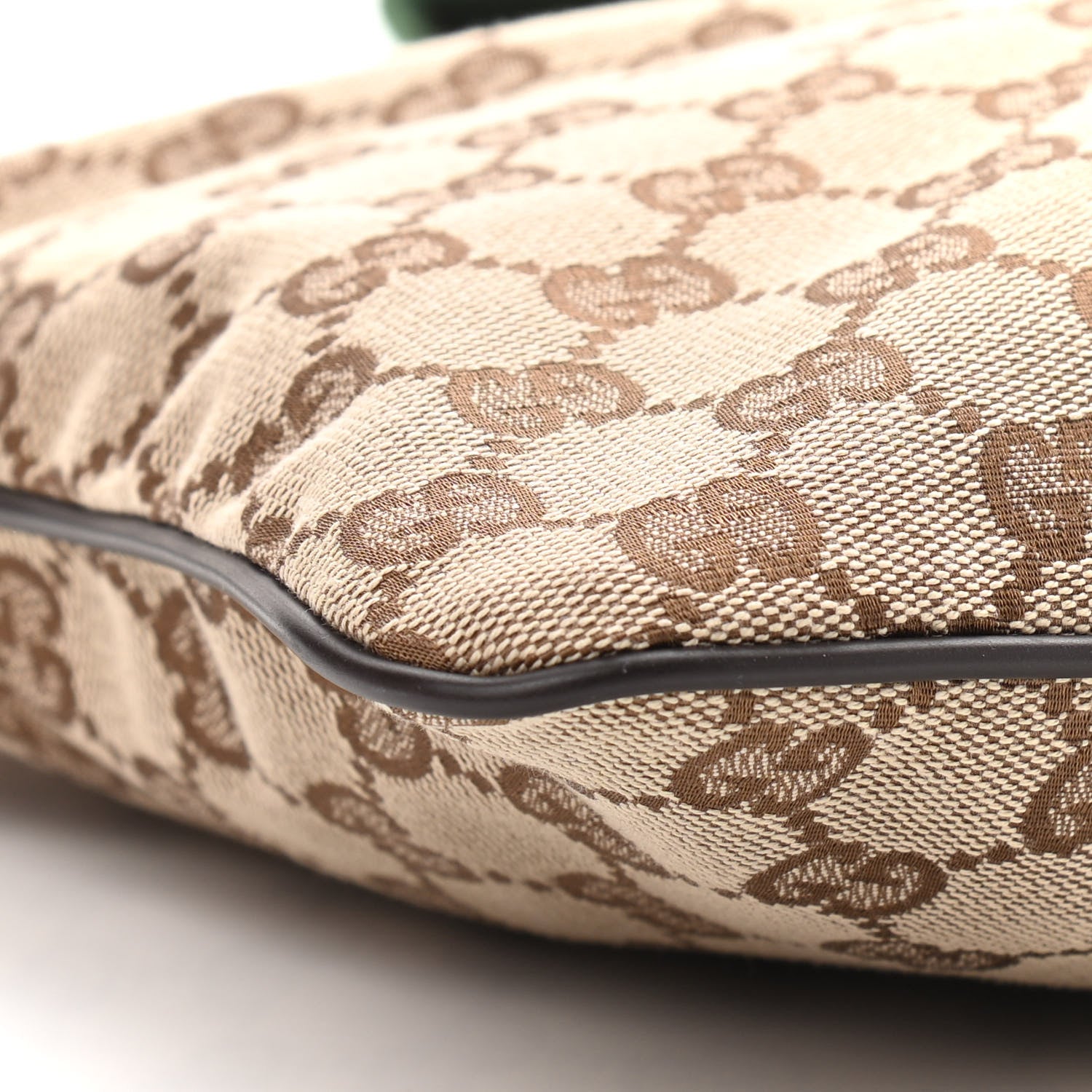 Gucci Monogram Web Small Flat Messenger Bag Brown 9 of 10