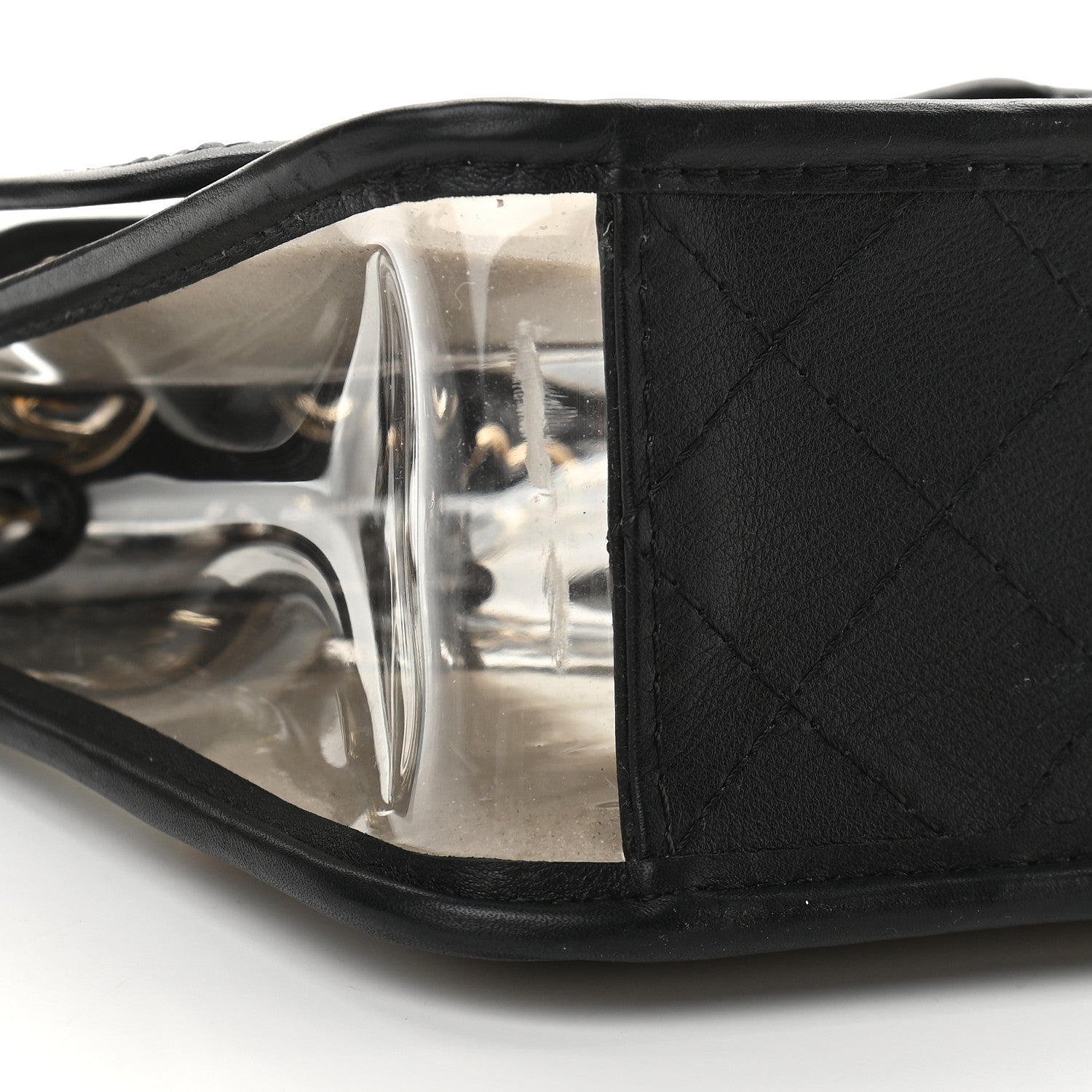 Chanel Lambskin PVC Medium Coco Sand Flap Black 8 of 9