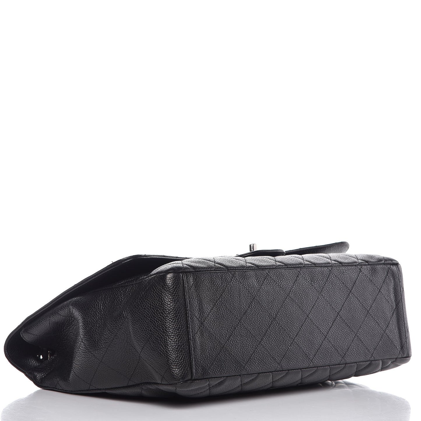 Caviar Quilted Maxi Single Flap Black