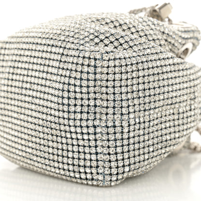 Jimmy Choo Satin Crystal Embellished Micro Bon Bon Bag Silver 10 of 10