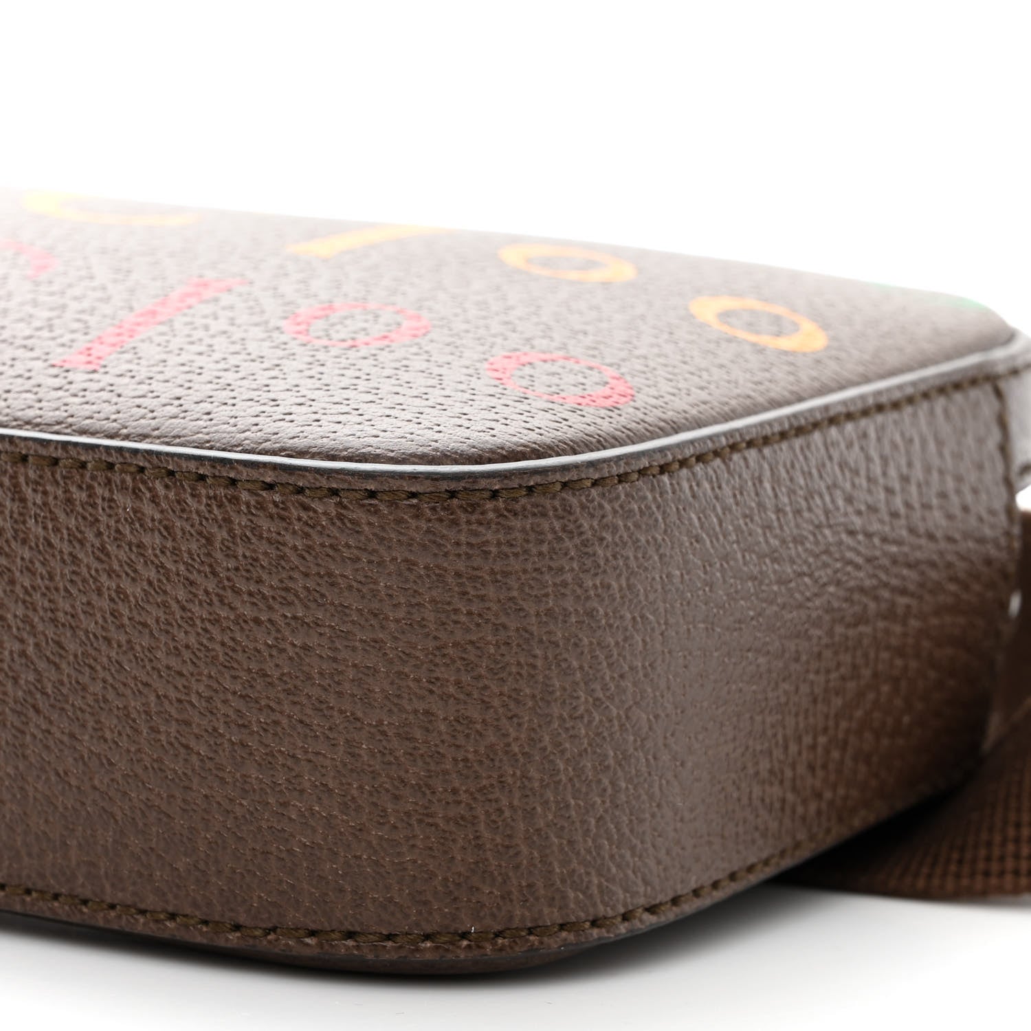 Gucci Textured Dollar Calfskin Gucci 100 Aria Belt Bag 100 40 New Acero Multicolor 9 of 10