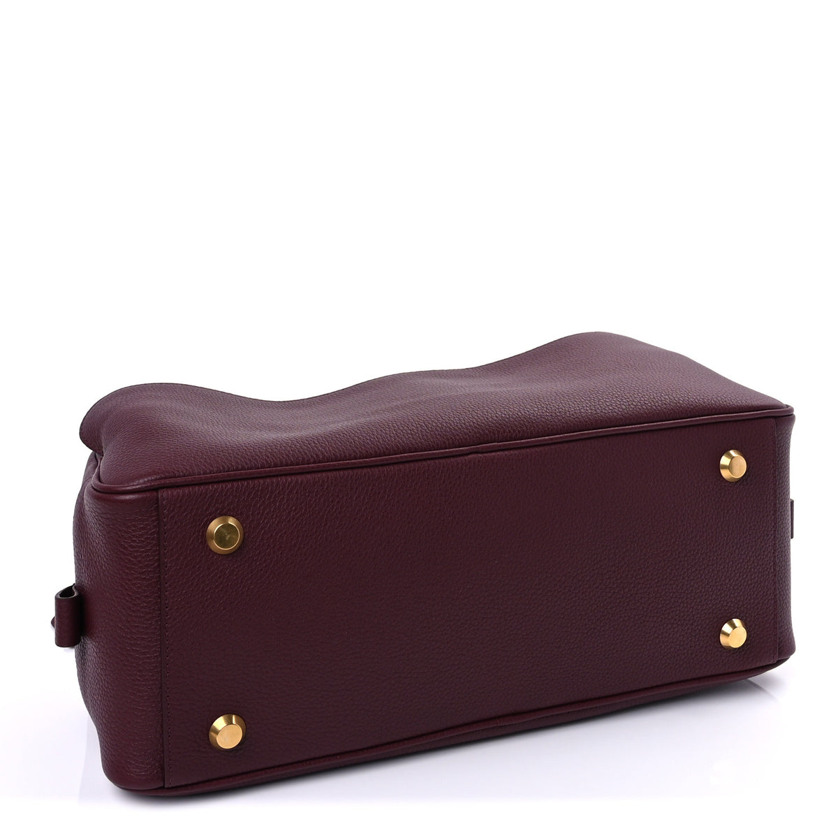 Balenciaga Grained Calfskin Small Carrie Bowling Bag Burgundy 3 of 8