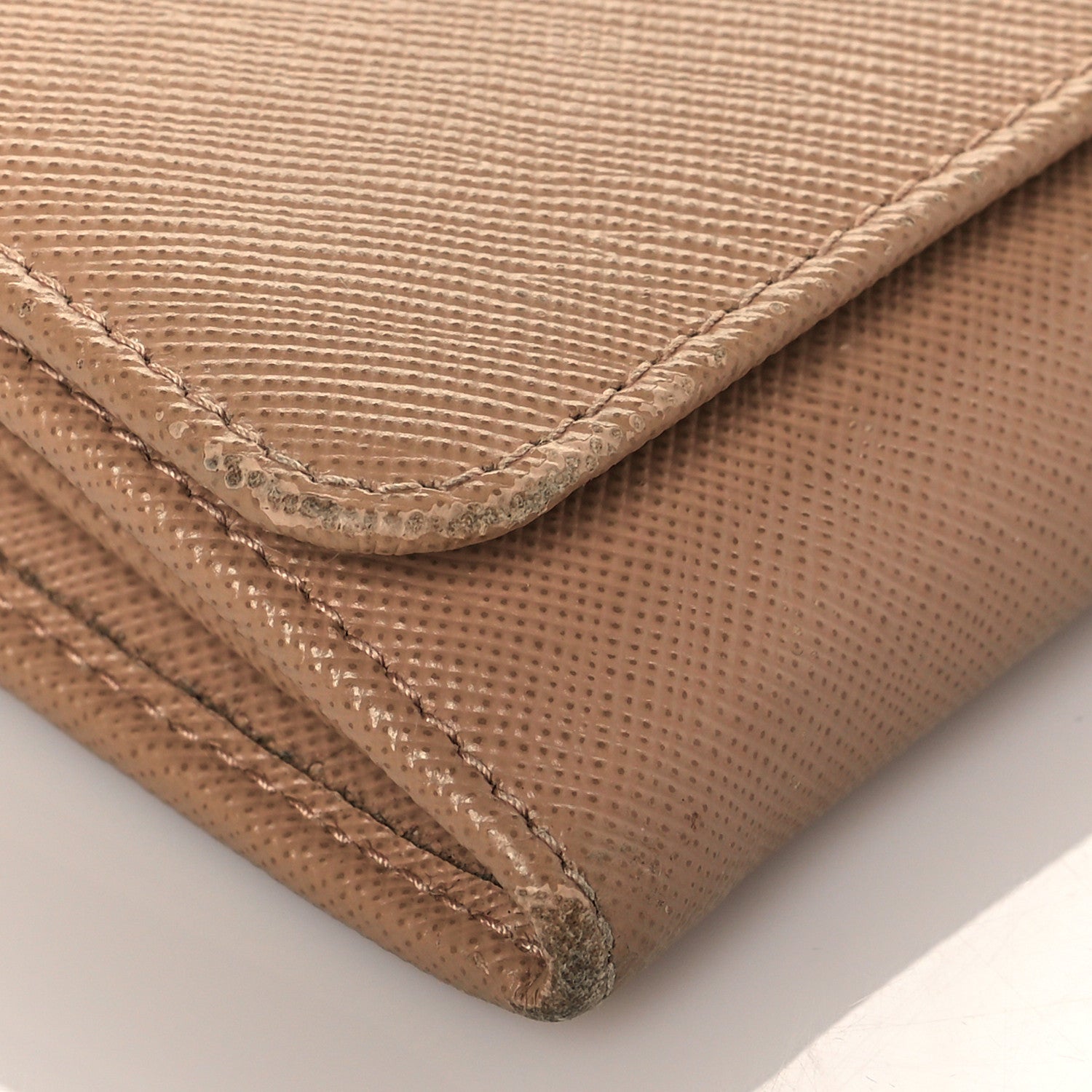 Prada Saffiano Metal Continental Flap Wallet Cammeo 10 of 14