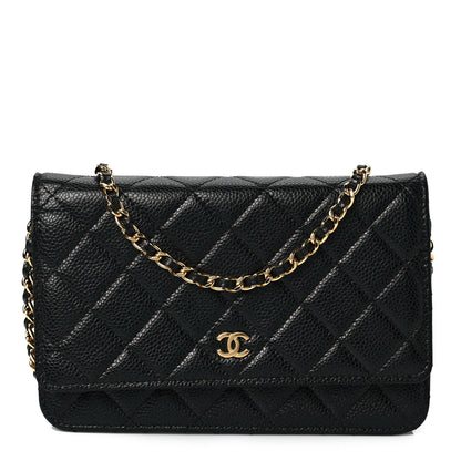 Chanel Caviar Quilted Wallet On Chain WOC Black 1 of 9