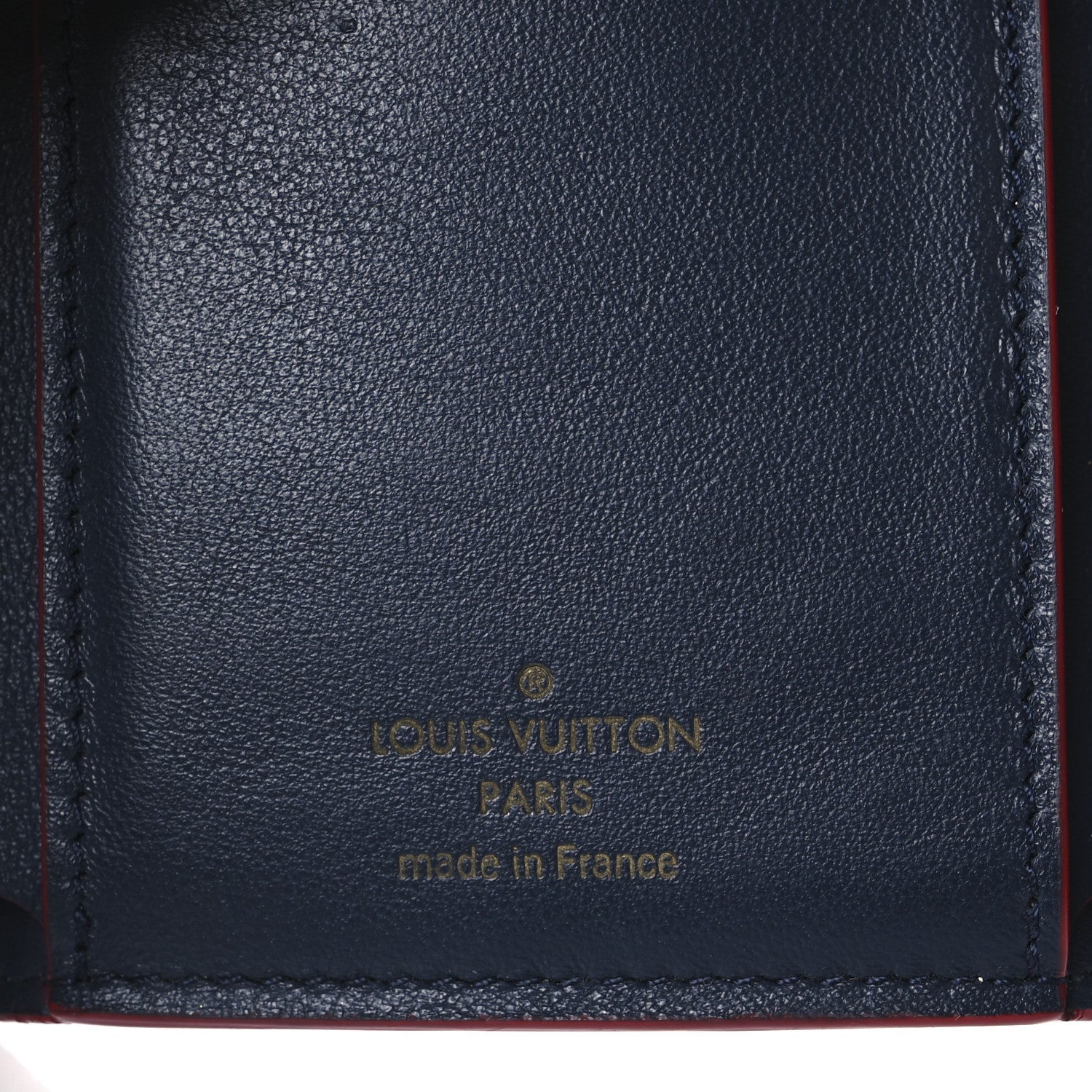Louis Vuitton Taurillon Capucines Compact Wallet Marine Rouge 7 of 7