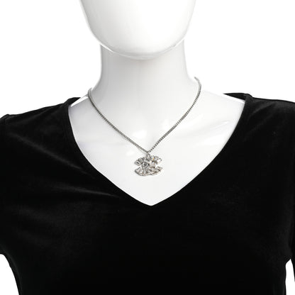 Chanel Baguette Crystal Large CC Necklace Silver 2 of 5