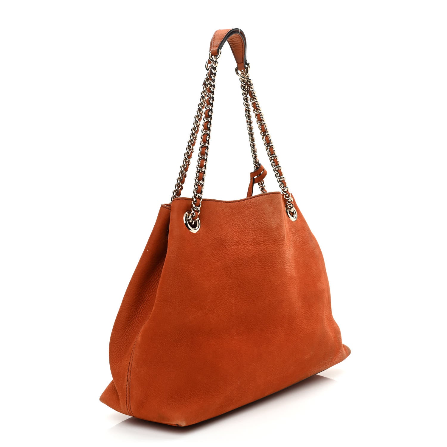 Gucci Vitello Range Medium Soho Chain Shoulder Bag Old Whisky 2 of 8