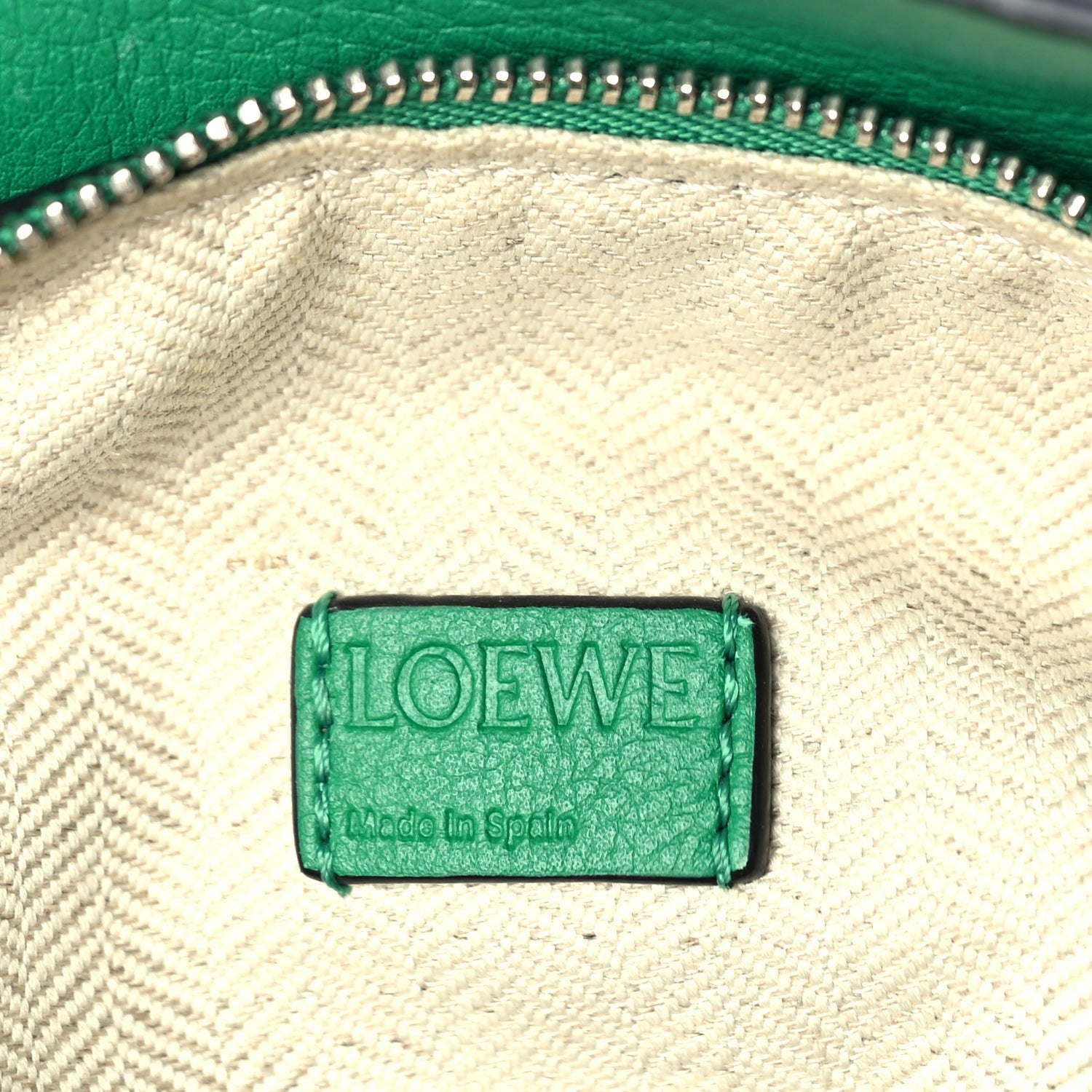 Loewe Calfskin Mini Puzzle Bag Jungle Green 5 of 8
