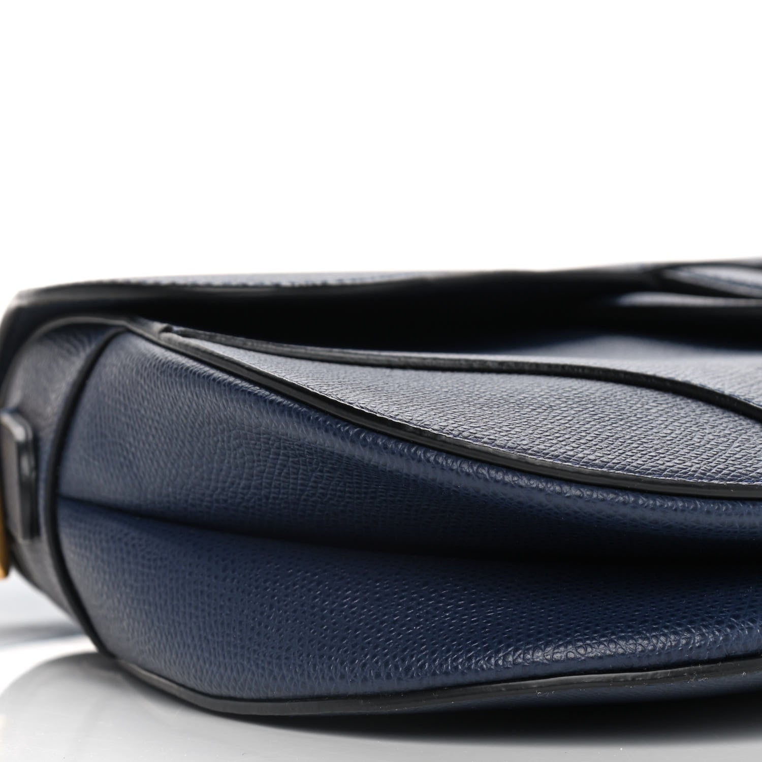 Christian Dior Grained Calfskin Saddle Bag Indigo 8 of 11