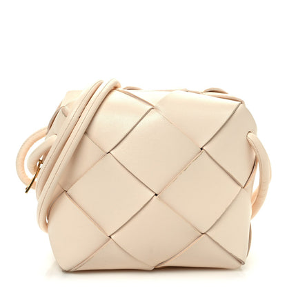 Bottega Veneta Lambskin Maxi Intrecciato Mini Cassette Camera Bag Macaroon 1 of 7