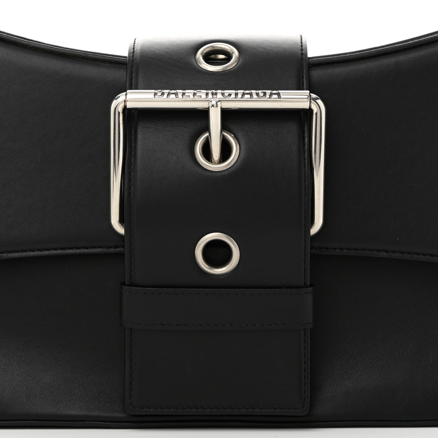 Balenciaga Smooth Calfskin Large Lindsay Shoulder Bag Black 8 of 10