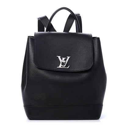 Louis Vuitton Calfskin Lockme Backpack Black 1 of 7