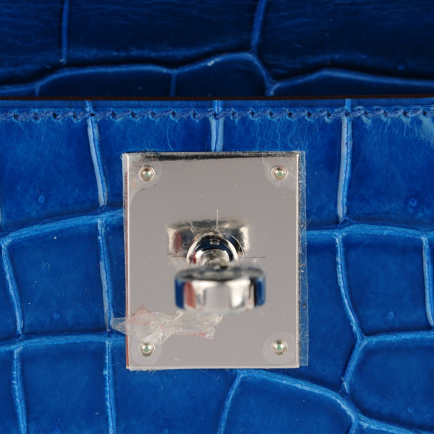 Shiny Niloticus Crocodile Kelly Cut Pochette Mykonos