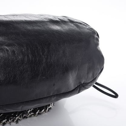 Chanel Tweed Lambskin Drawstring Tweedy Tote Black 11 of 11