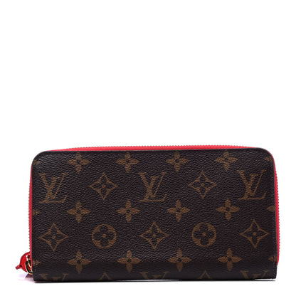 Louis Vuitton Monogram Pompon Zippy Wallet Coquelicot 1 of 7