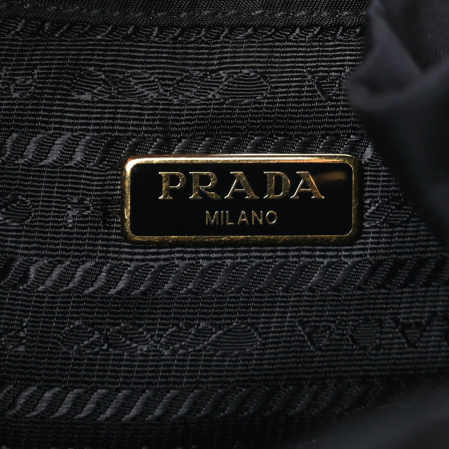 Nylon Vela Saffiano Mini Bucket Crossbody Bag  Black