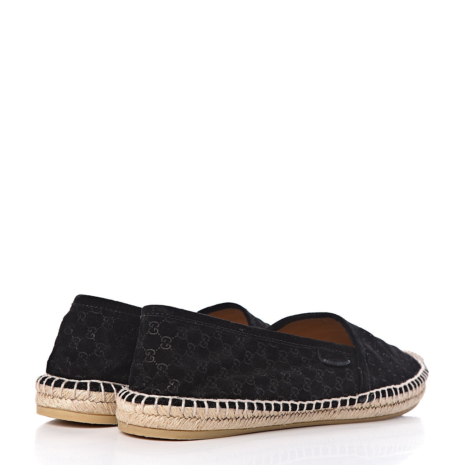 Gucci Suede Microguccissima Espadrilles 38.5 Black 4 of 14
