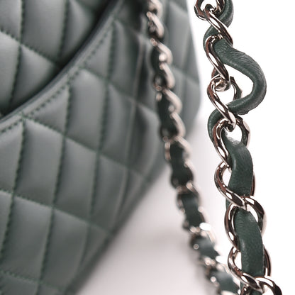 Chanel Lambskin Quilted Mini Rectangular Flap Green 9 of 12