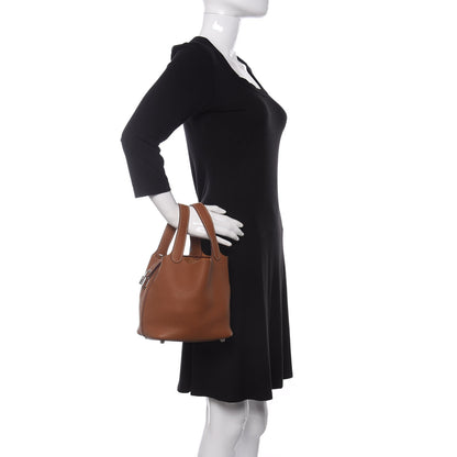 Hermes Taurillon Clemence Picotin Lock 18 PM Gold 2 of 9