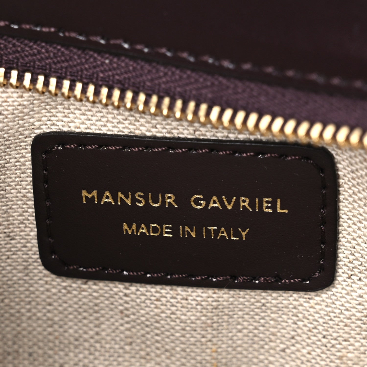 Mansur Gavriel Calfskin Bonbon Top Handle Bag Aubergine 6 of 9
