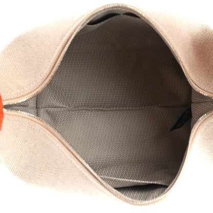 Hermes Canvas Small Bride-A-Brac Pouch Natural Orange 5 of 8