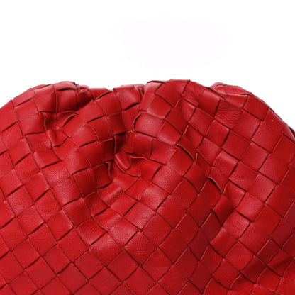 Bottega Veneta Nappa Maxi Intrecciato The Pouch Oversized Clutch Bright Red 6 of 8