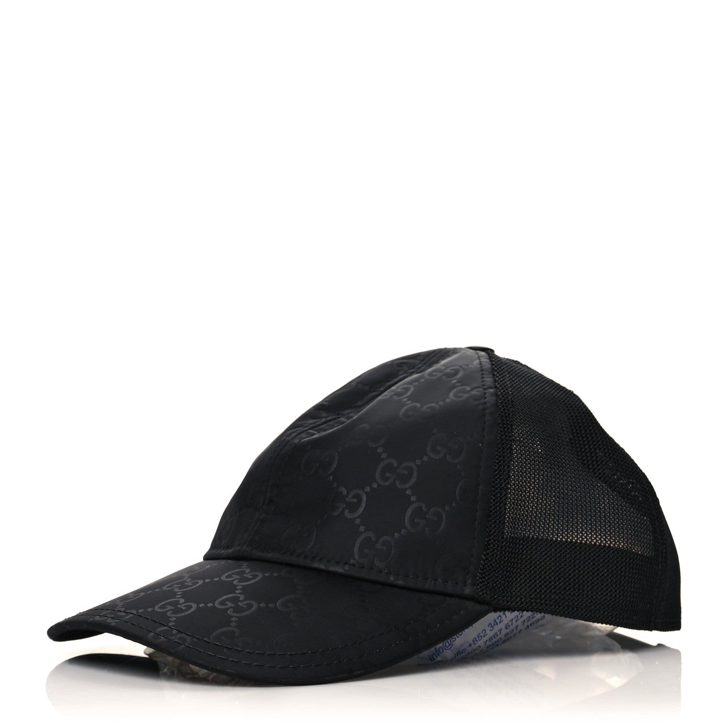 Gucci Nylon Monogram Baseball Hat M Black 1 of 7