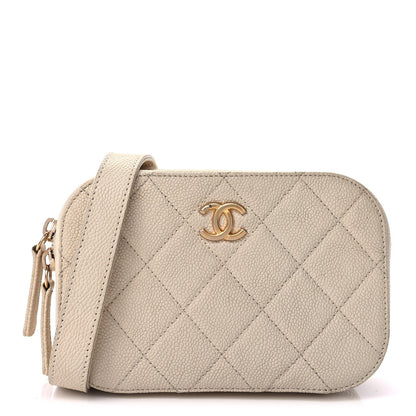 Chanel Caviar Quilted Flap Waist Bag  White 1 of 8
