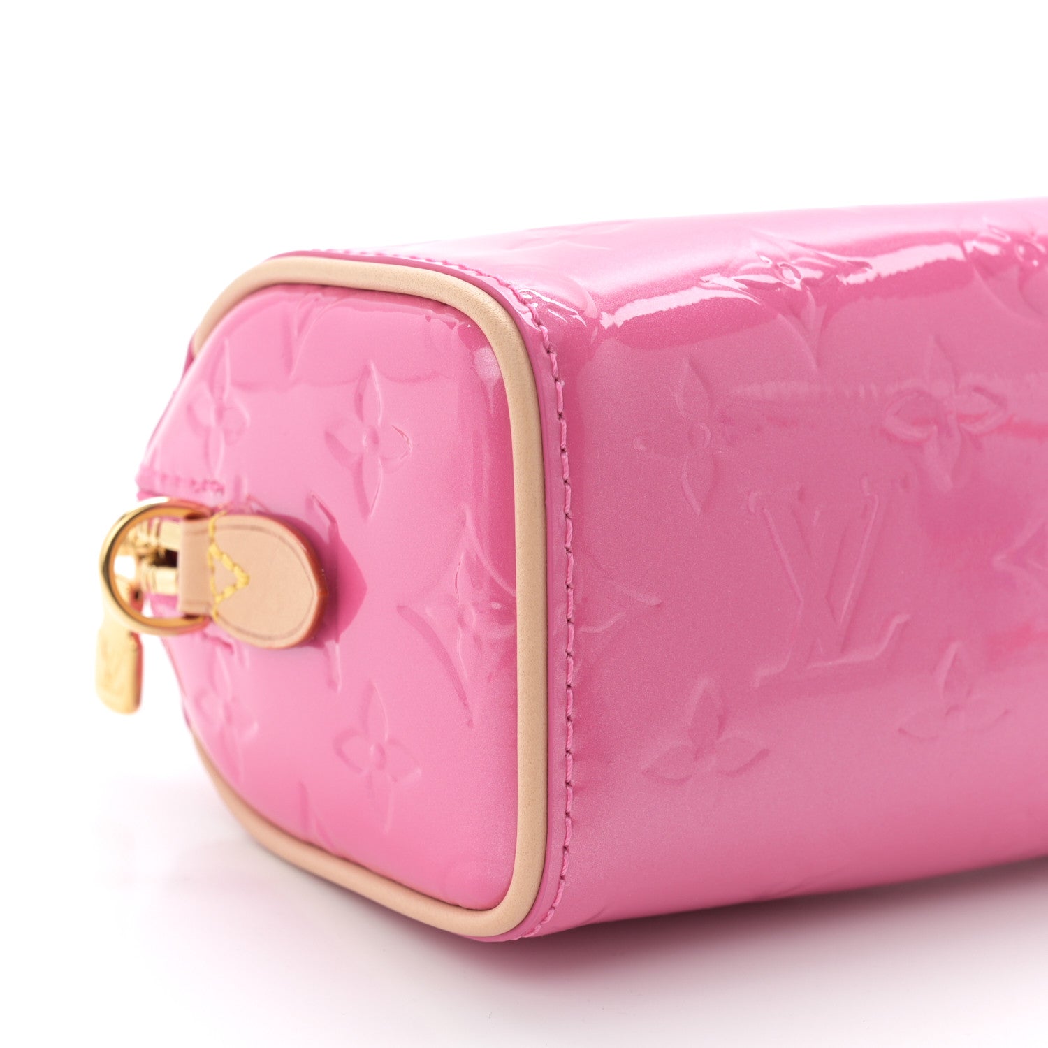 Louis Vuitton Vernis Monogram Nano Speedy Neon Pink 8 of 9