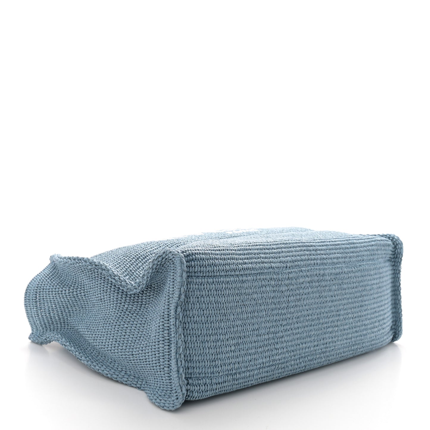 Raffia Large G Shopping Tote Blue