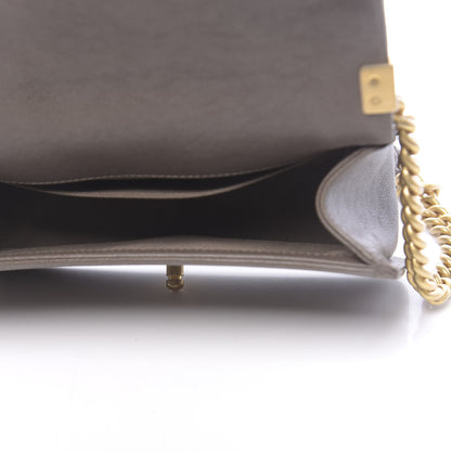 Chanel Caviar Quilted Medium Boy Flap Khaki 5 of 11